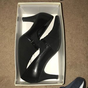Black pointy shoes